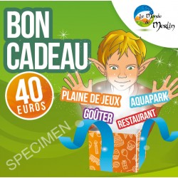 bon cadeau 40 euros le monde de merlin